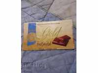 Old package of Bensdorp Gold chocolate