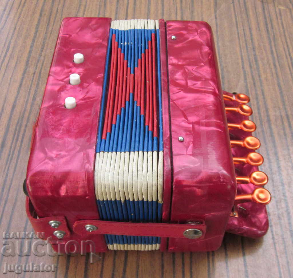 Auction  old toy accordion accordion Russian accordion