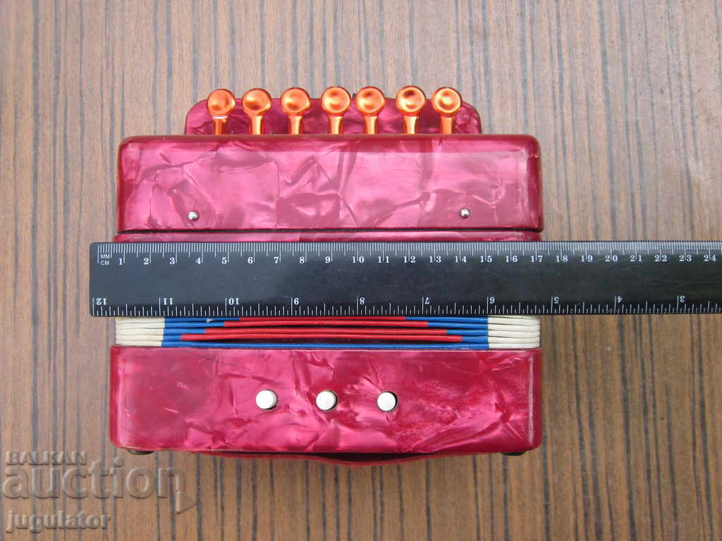 old toy accordion accordion Russian accordion - 7