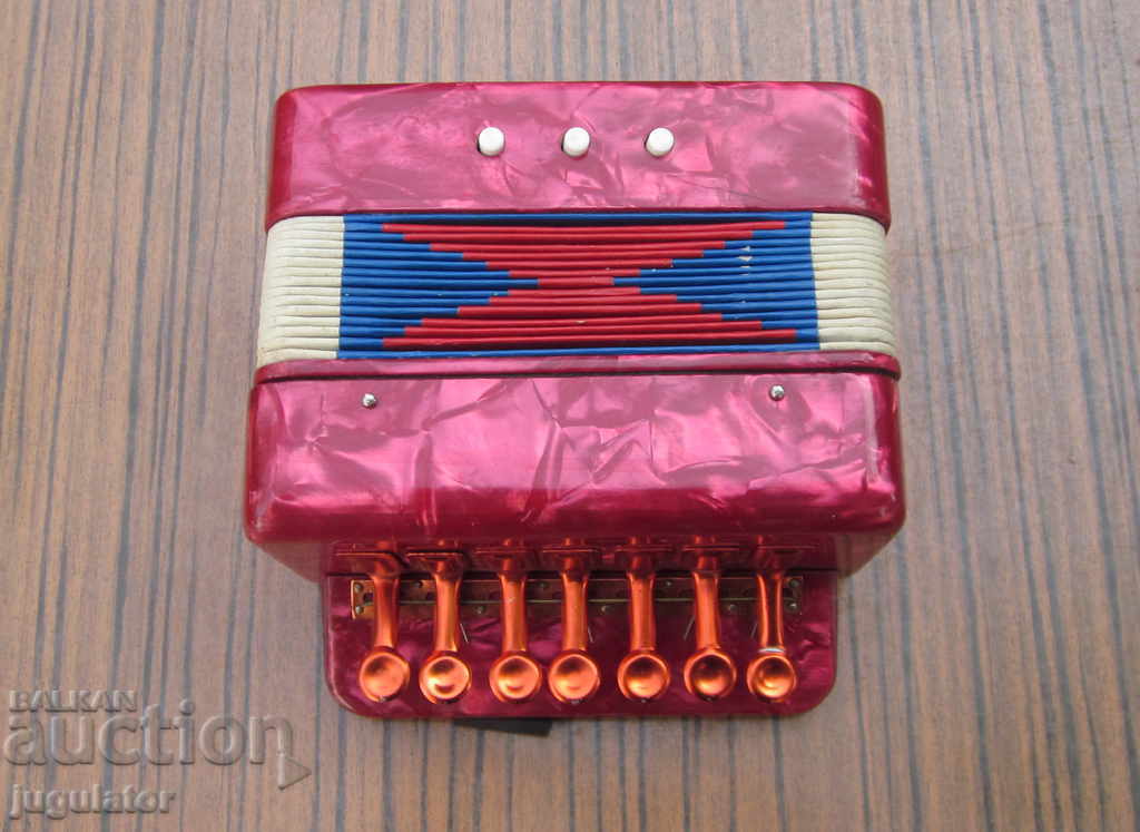 стара детска играчка акордеон акордеонче Руска хармоника