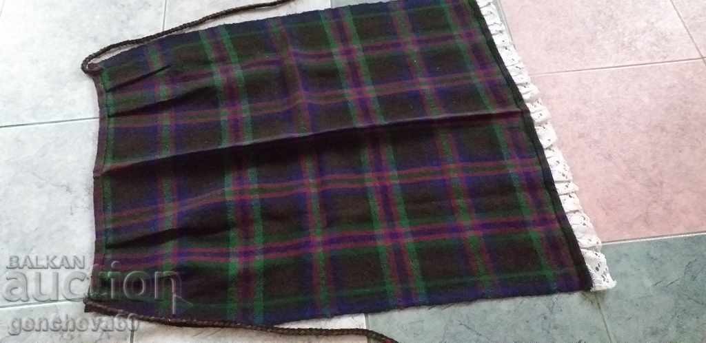 Authentic Wool Checked Lace Apron Nosia with price 21.00 BGN | € 10.74