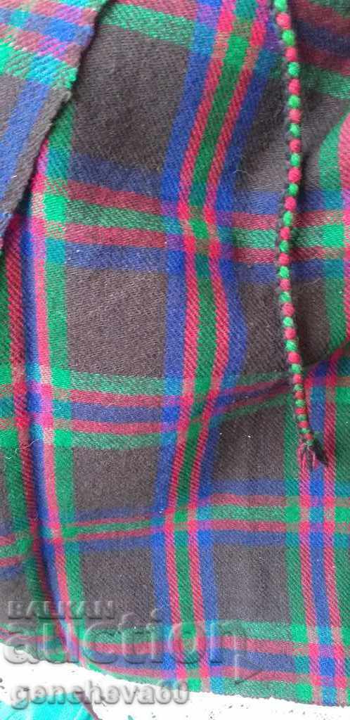 Authentic Wool Checked Lace Apron Nosia - 6