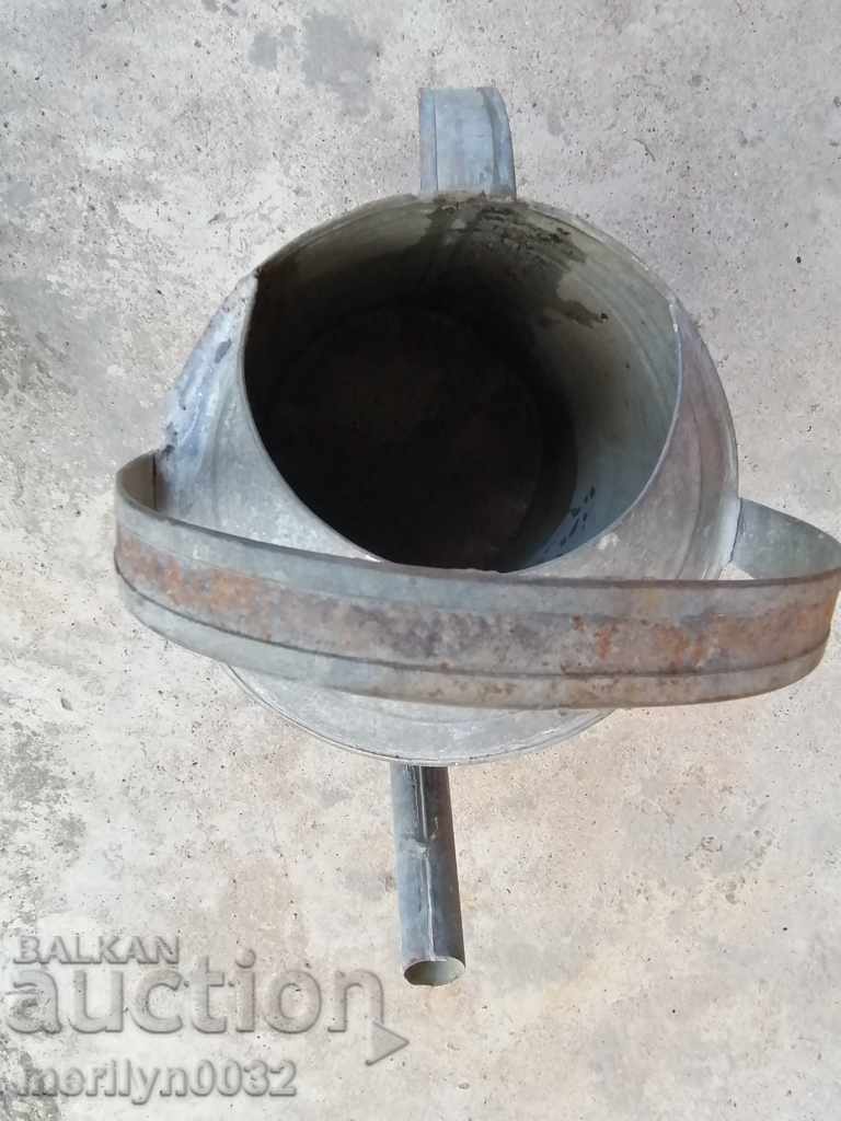 Old metal can, galvanized tube, bucket, pot - 7