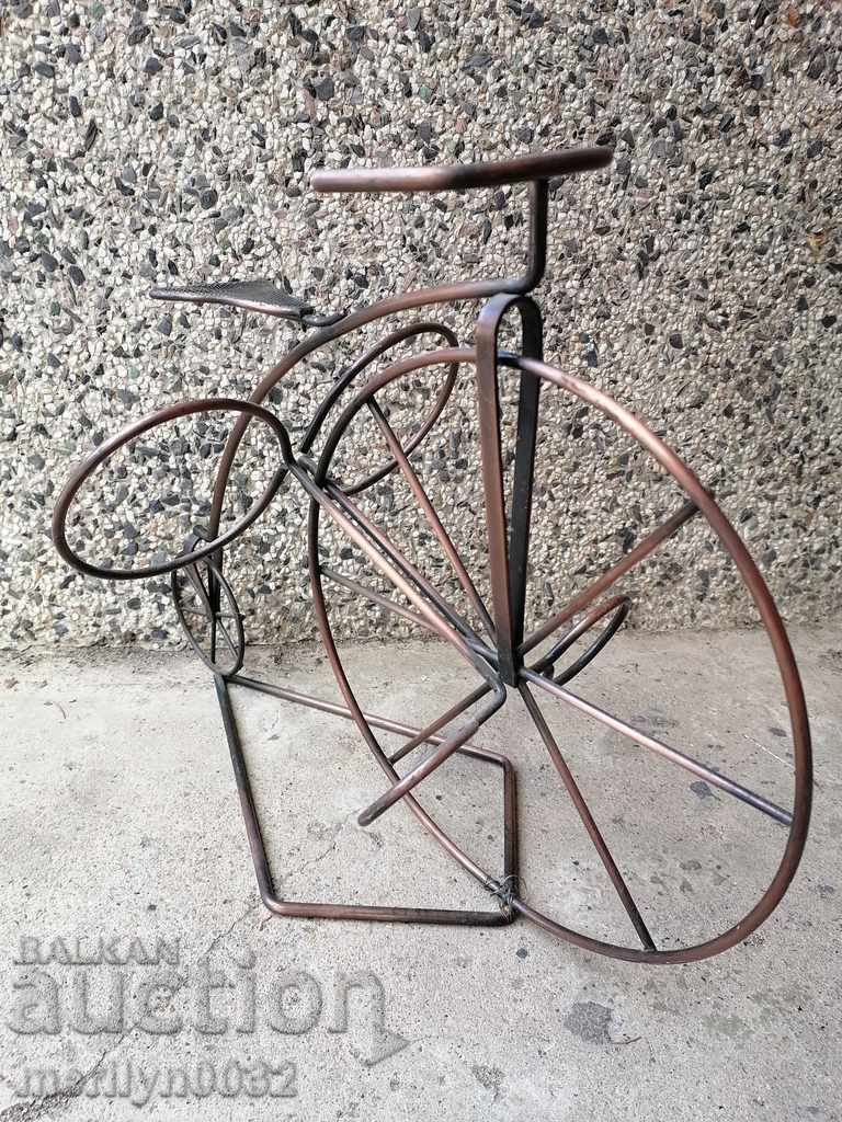 Auction Metal bike rack for a bottle of wine whiskey cognac Auction Metal bike rack for a bottle of wine whiskey cognac
