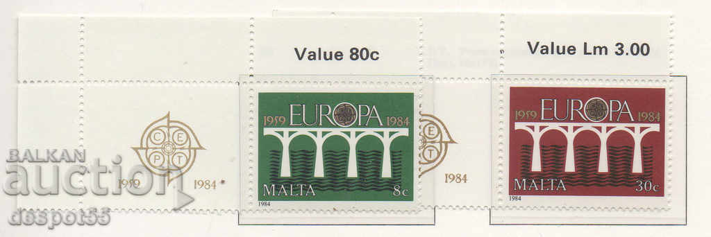 1984. Malta. Europa - Poduri.