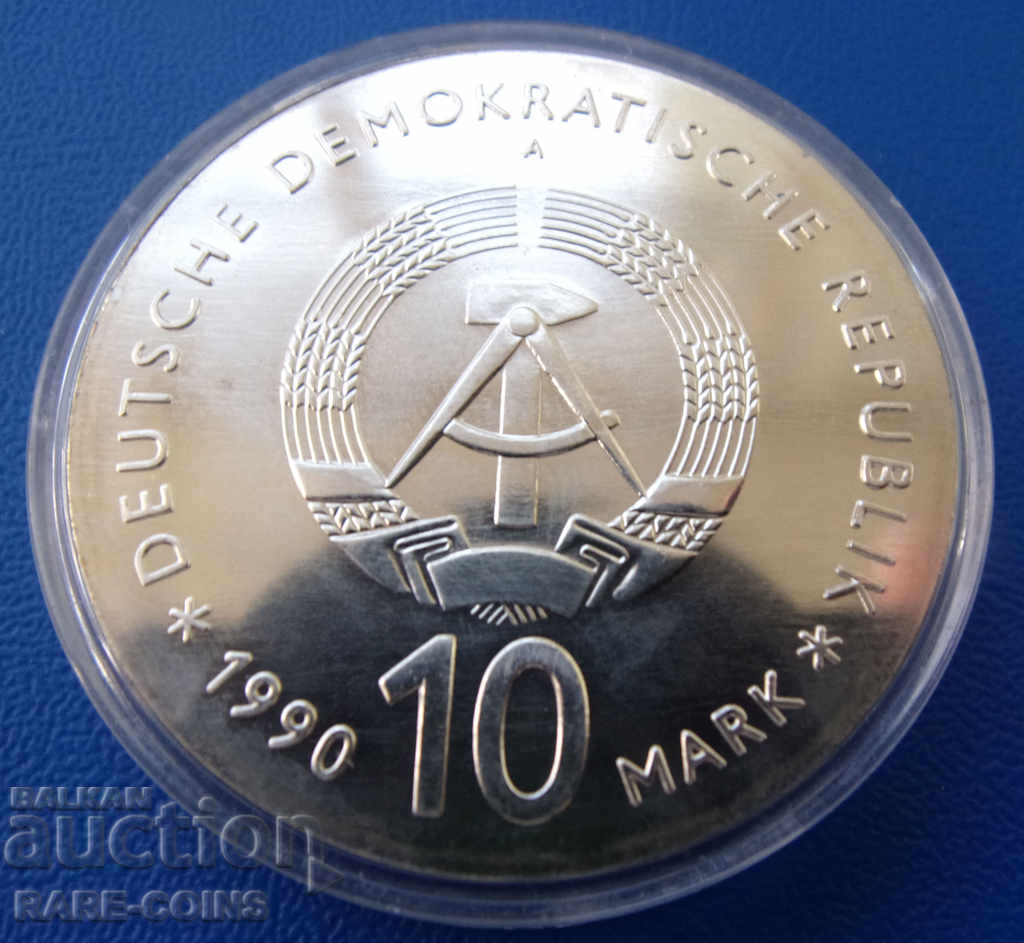 GDR 10 mar 1990 UNC Rare Original cu preț € 74.14 | 145.01 BGN