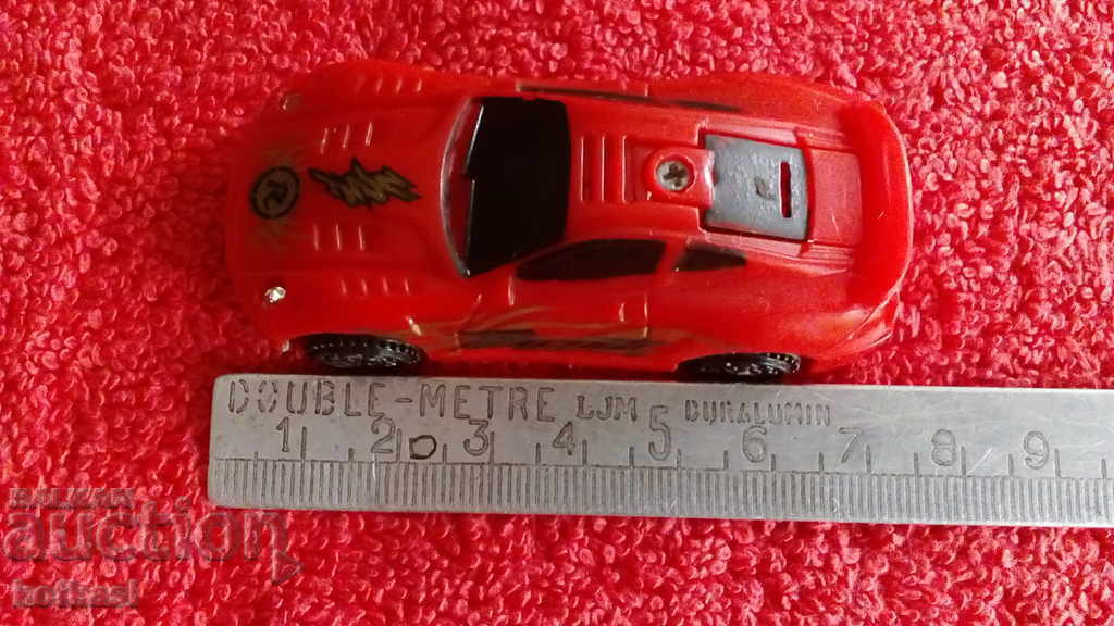 Old small sports car metal plastic