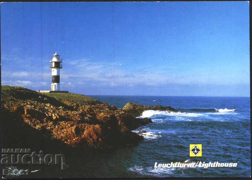 Пощенска картичка Фара близо до Рибадео Испания от Германия