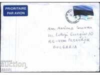 Traveled envelope brand National Flag 2013 from Estonia