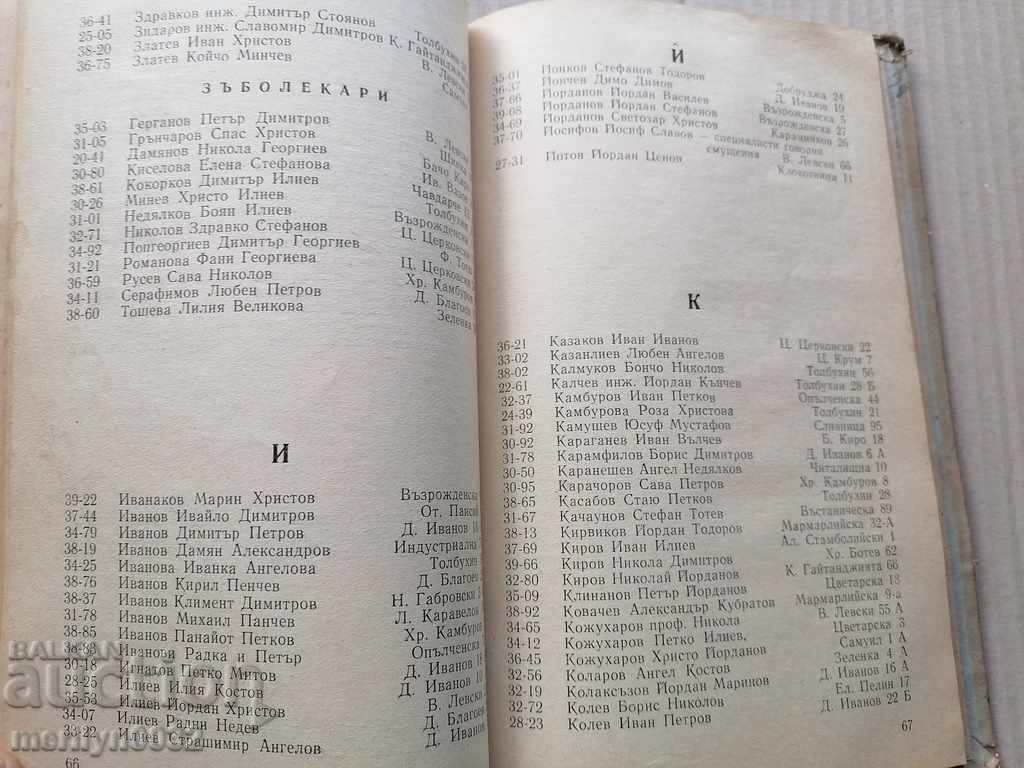 Phonebook Tarnovo Gorna Oryahovitsa book 1965 - 6 Phonebook Tarnovo Gorna Oryahovitsa book 1965 - 6