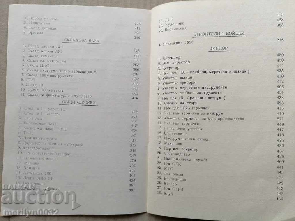 Delivery of Phonebook G. Oryahovitsa Sugar factories book 1973 Delivery of Phonebook G. Oryahovitsa Sugar factories book 1973