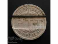 French telephone token from 1937