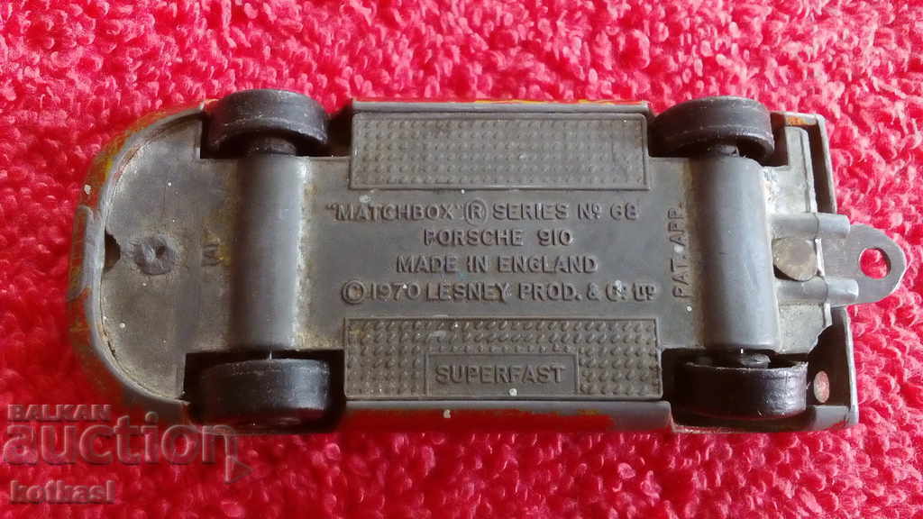 Old metal Porsche Porsche 910 Matchbox ENGLAND 1970 LESNEY - 6 Old metal Porsche Porsche 910 Matchbox ENGLAND 1970 LESNEY - 6