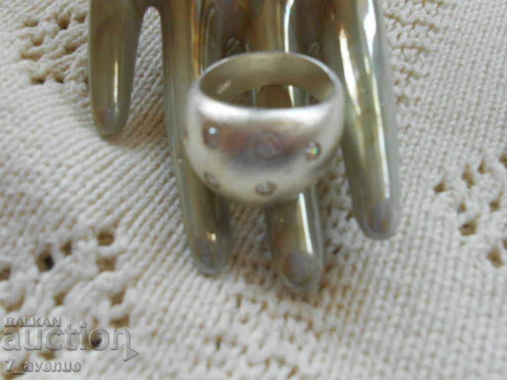 Δαχτυλίδι ασημένιο παγωμένο με πέτρες, 27.10.2020 - 6 Δαχτυλίδι ασημένιο παγωμένο με πέτρες, 27.10.2020 - 6