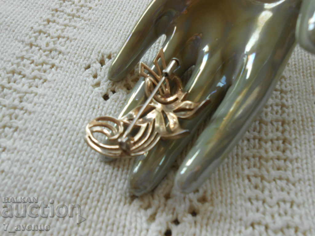 Παράδοση Ασημένια καρφίτσα με μαρκασίτες και επιχρύσωση, 27.10.2020 Παράδοση Ασημένια καρφίτσα με μαρκασίτες και επιχρύσωση, 27.10.2020