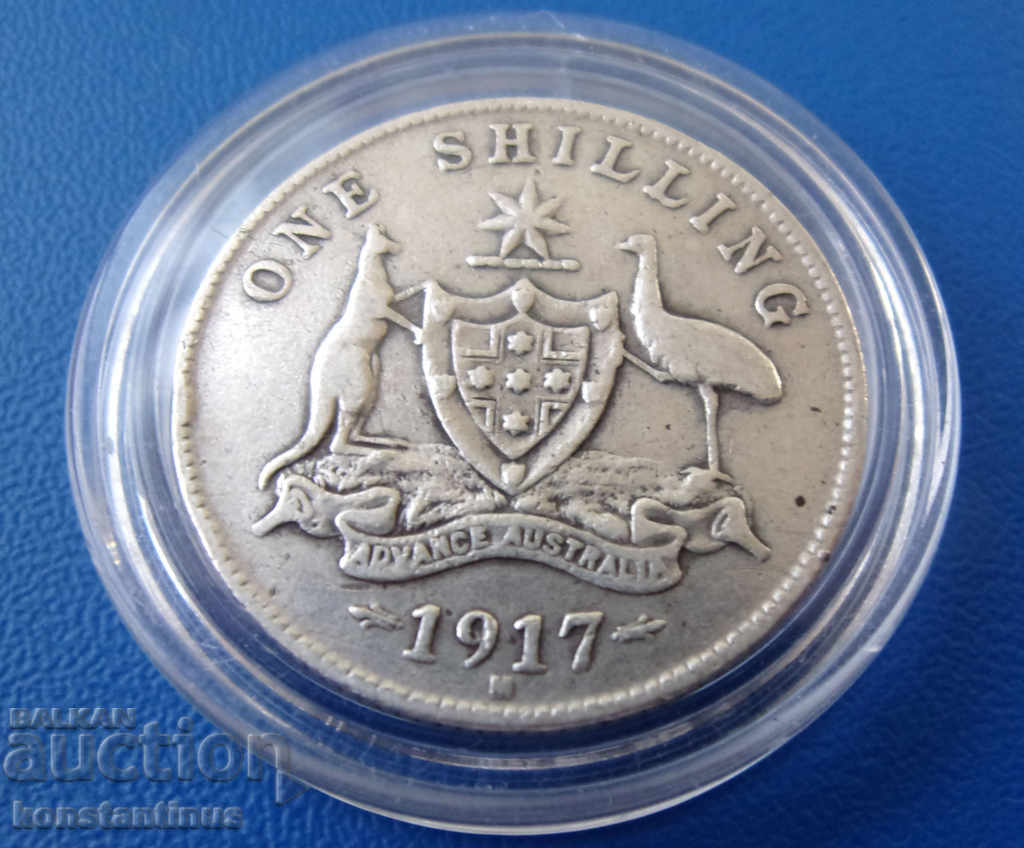 Australia 1 Shilling 1917 Rare