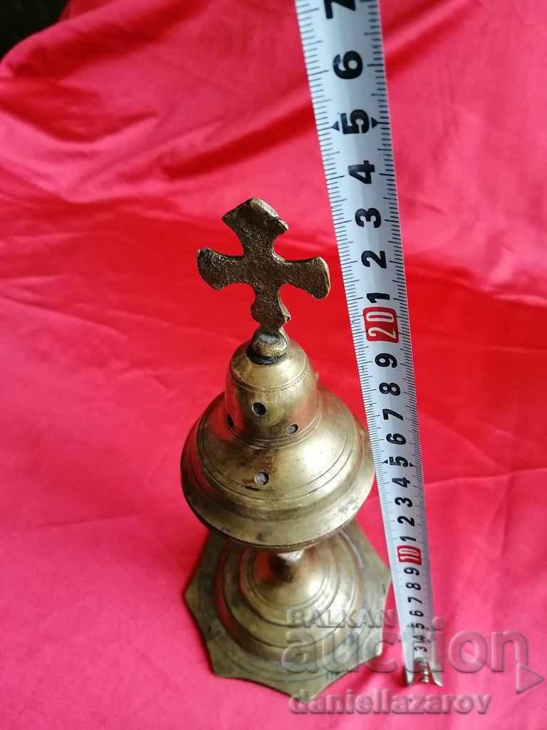 Old Bronze Table LAMP, Incense burner - 5 Old Bronze Table LAMP, Incense burner - 5