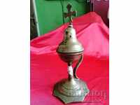 Old Bronze Table LAMP, Incense burner