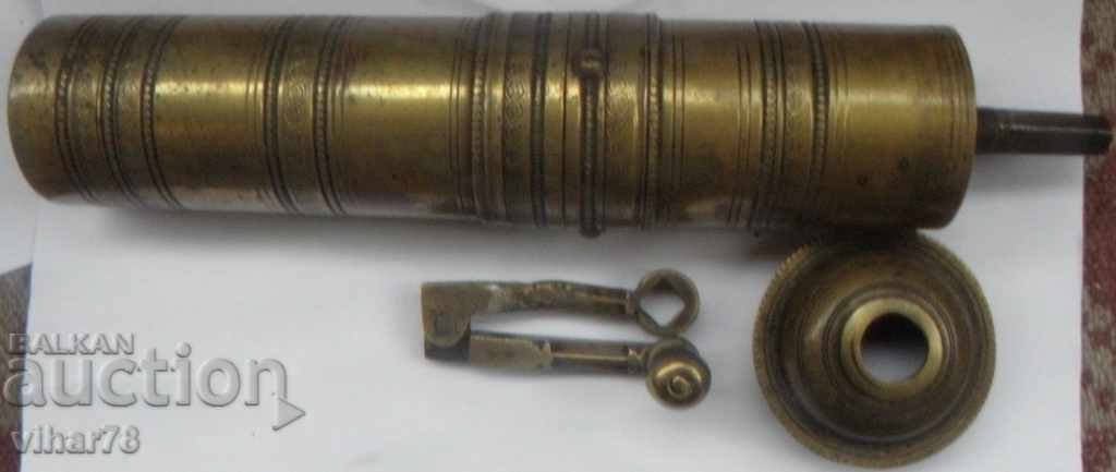 Delivery of Bronze coffee grinder