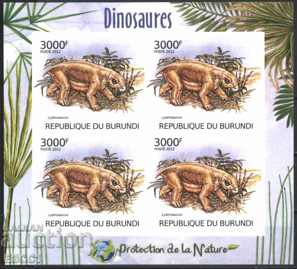 Delivery of Pure blocks unperforated Fauna Dinosaurs 2012 from Burundi Delivery of Pure blocks unperforated Fauna Dinosaurs 2012 from Burundi