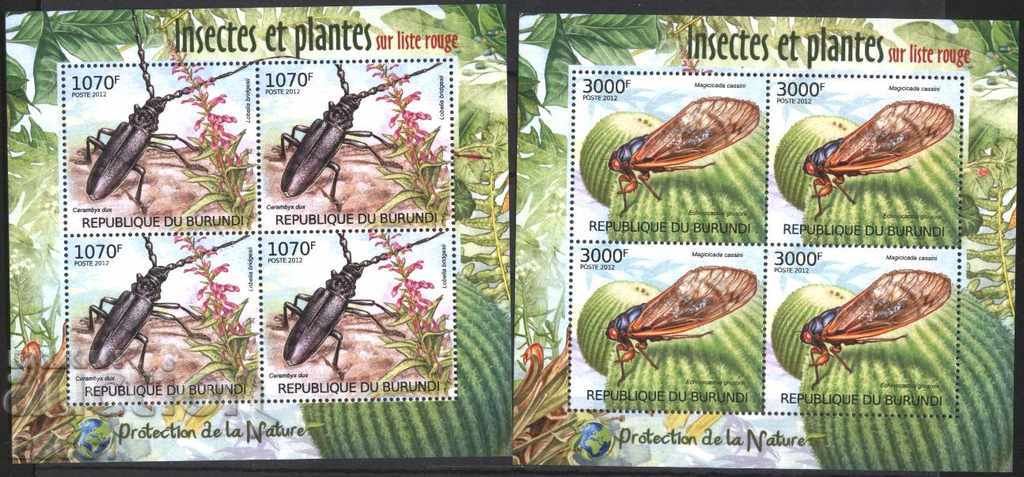 Clean blocks Fauna Insects 2012 from Burundi with price 90.00 BGN | € 46.02 Clean blocks Fauna Insects 2012 from Burundi with price 90.00 BGN | € 46.02