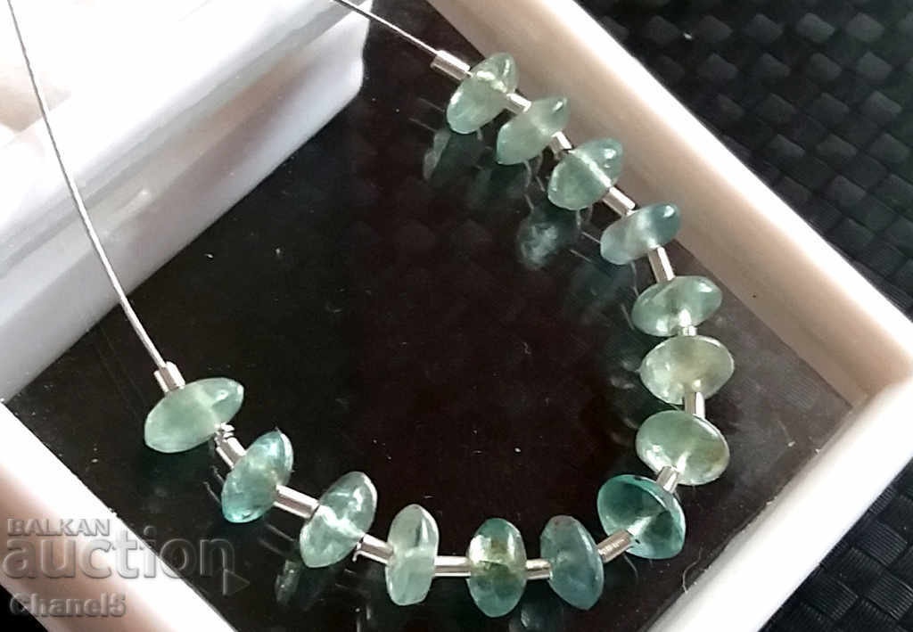 NATURAL NEON BLUE-GREEN APATITE - CONNECTION - 7.00 kt (205) with price 10.00 BGN | € 5.11 NATURAL NEON BLUE-GREEN APATITE - CONNECTION - 7.00 kt (205) with price 10.00 BGN | € 5.11