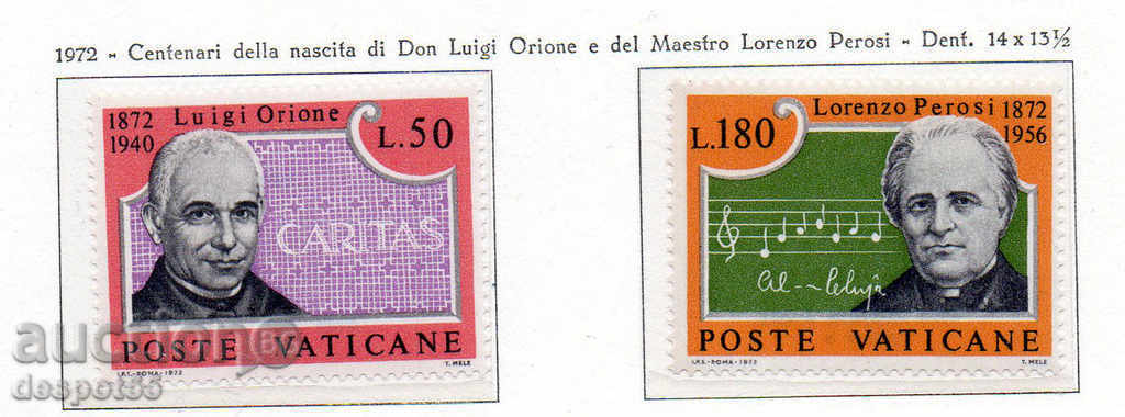 1972. The Vatican. Jubilees. Don Luigi Oreone, Lorenzo Perosi.