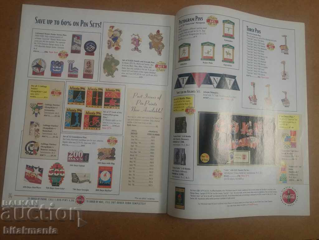 Magazines badges Olympics 1996 - read the auction carefully - 5