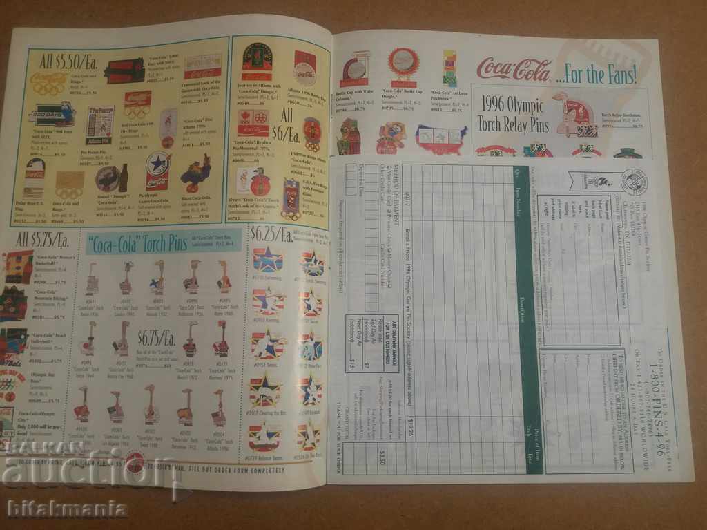 Magazines badges Olympics 1996 - read the auction carefully - 6