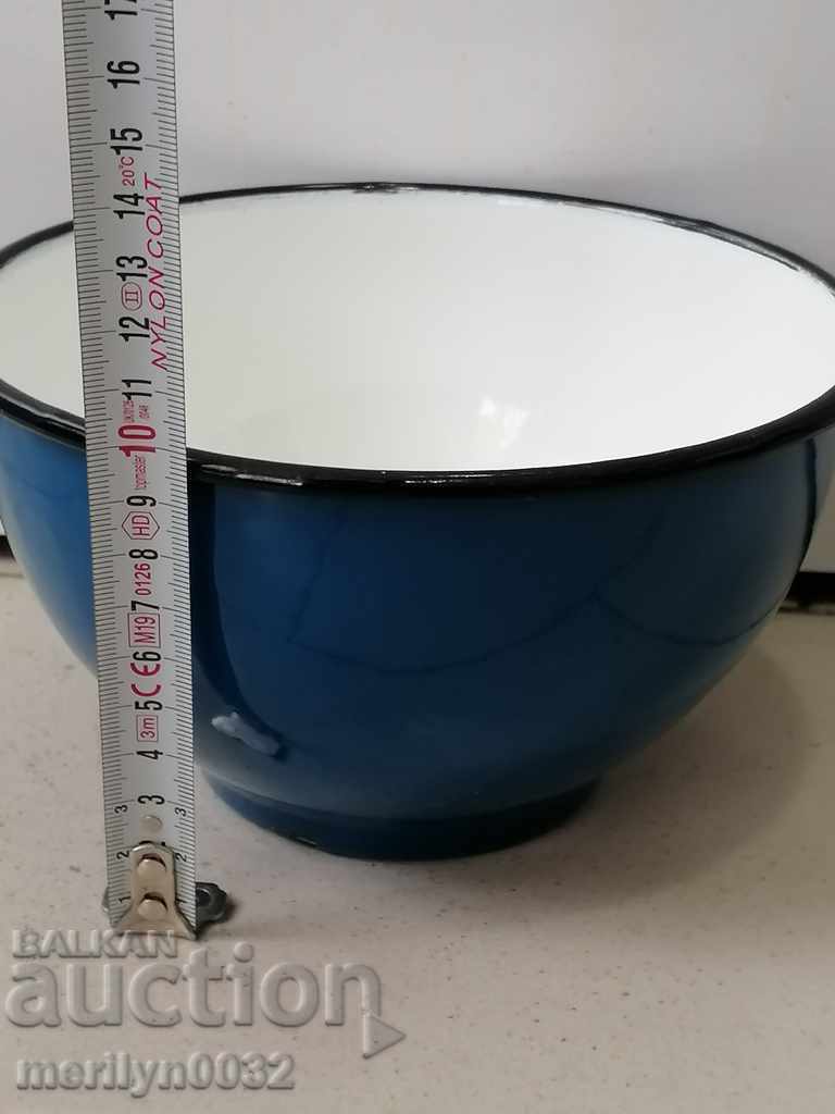 Enameled bowl Ygoslavia dish with enamel, basin, basin - 7 Enameled bowl Ygoslavia dish with enamel, basin, basin - 7