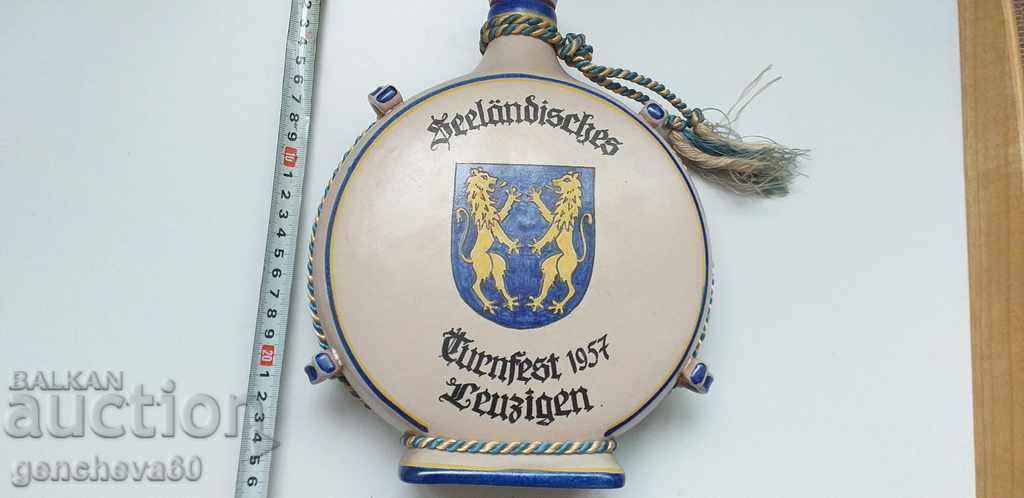 Bol din porțelan pictat, marcaj stema - 5