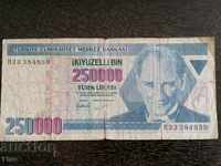 Banknote - Turkey - 250,000 pounds 1970