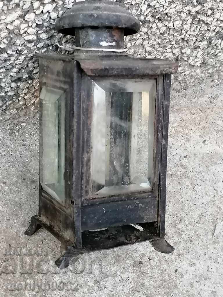 Old german flashlight lamp spotlight