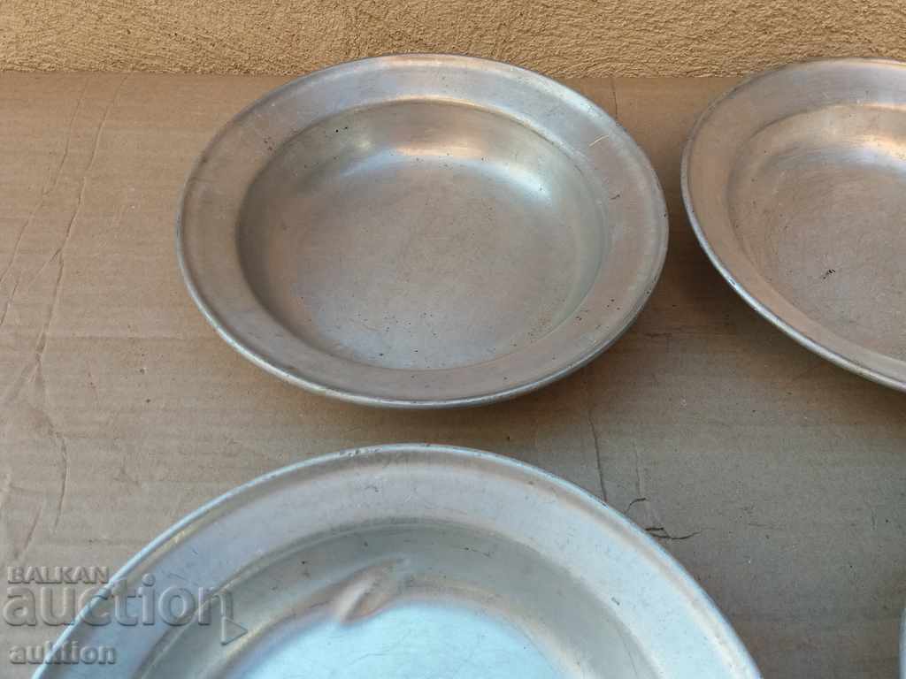 SET OF 4 ALUMINUM MILITARY PLATES WITH MARKING with price 4.99 BGN | € 2.55 SET OF 4 ALUMINUM MILITARY PLATES WITH MARKING with price 4.99 BGN | € 2.55