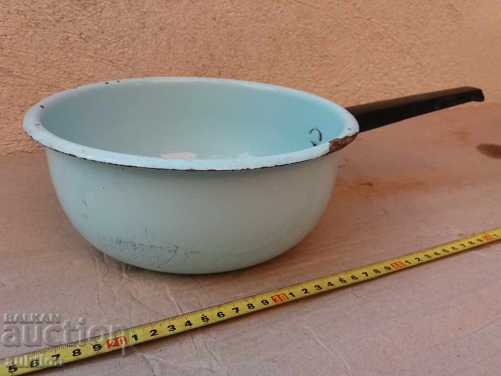 MASSIVE ENAMEL DRILL FOR FEASTS, COOKING SOC. - 5 MASSIVE ENAMEL DRILL FOR FEASTS, COOKING SOC. - 5