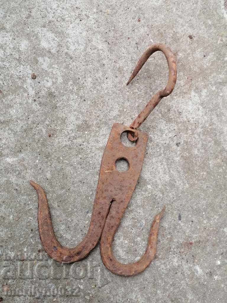 An old forged hook for scraping, a cock, anchor with price 38.00 BGN | € 19.43 An old forged hook for scraping, a cock, anchor with price 38.00 BGN | € 19.43