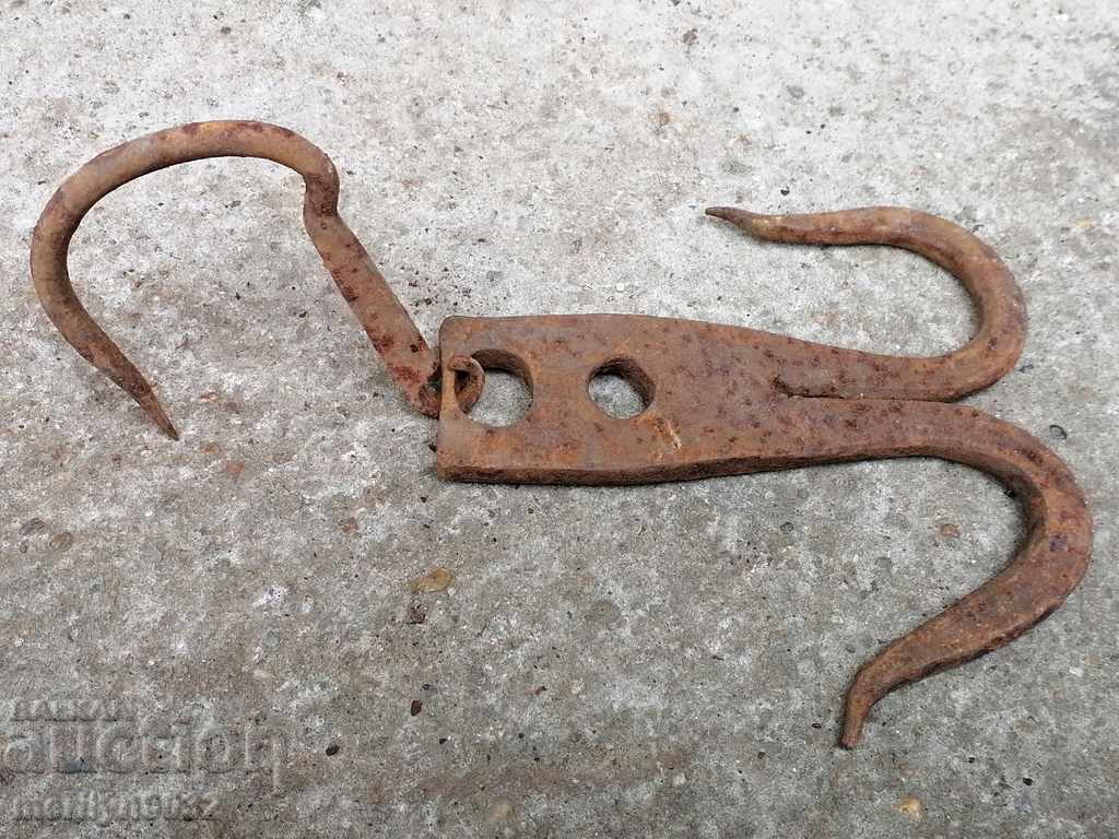 An old forged hook for scraping, a cock, anchor - 5 An old forged hook for scraping, a cock, anchor - 5