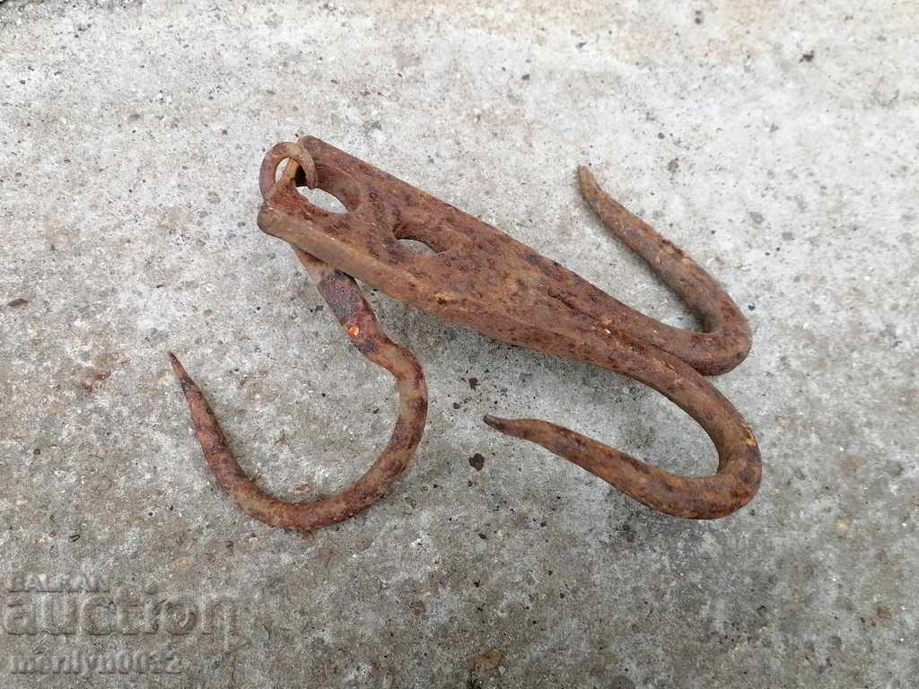 An old forged hook for scraping, a cock, anchor - 7 An old forged hook for scraping, a cock, anchor - 7