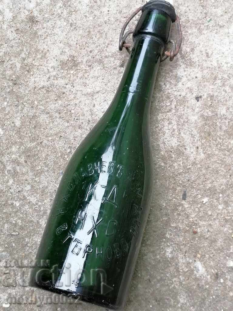 Old beer bottle beer bottle with cork 0.4 ML 1931