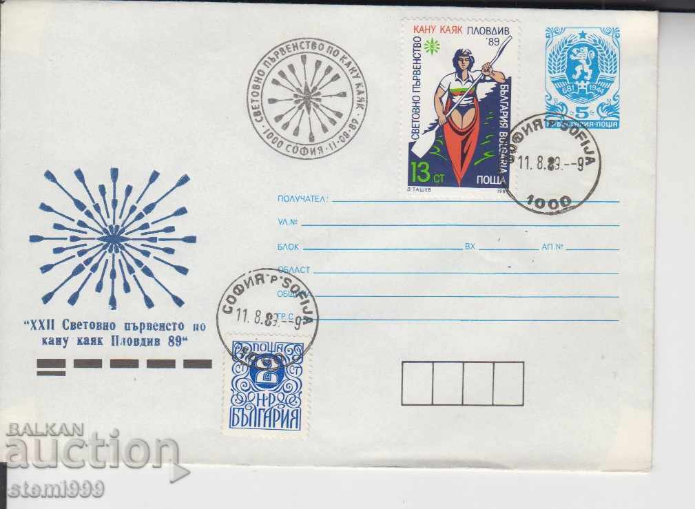 First Day Cover FDC Sports CANOE KAYAK