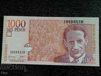 Банкнота - Колумбия - 1000 песос UNC | 2007г.