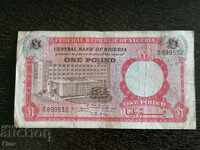 Bancnotă - Nigeria - 1 lira 1967