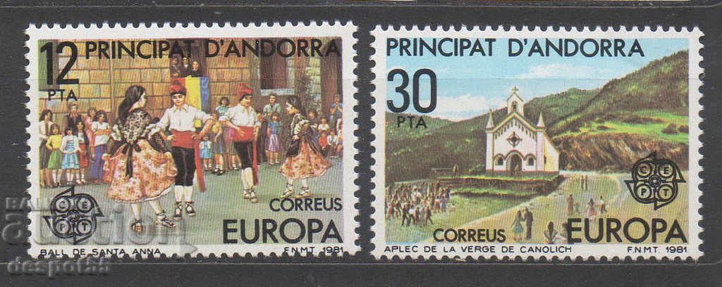 1981. Andorra (isp). Europa - Folclor.