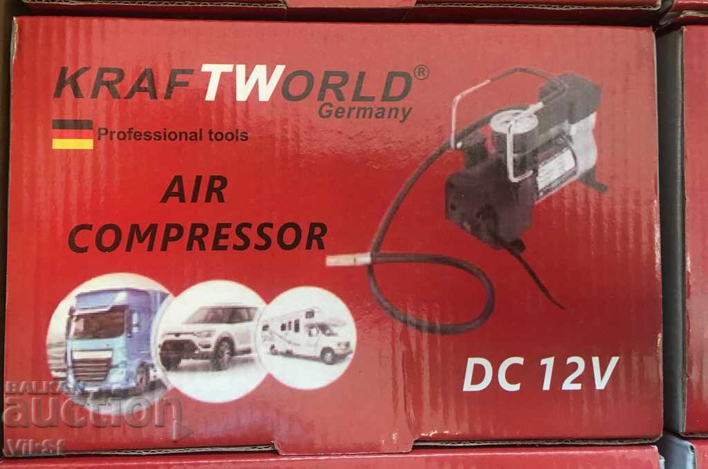 Powerful metal compressor for inflating car tires