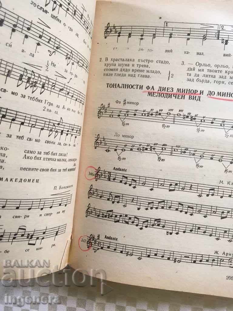 КНИГА-УЧЕБНИК ПЕЕНЕ НОТИ ИНСТРУМЕНТИ-1961 - 5 КНИГА-УЧЕБНИК ПЕЕНЕ НОТИ ИНСТРУМЕНТИ-1961 - 5