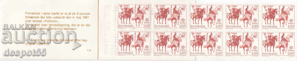 1981. Danemarca. Europa - Folclor. Carnet.