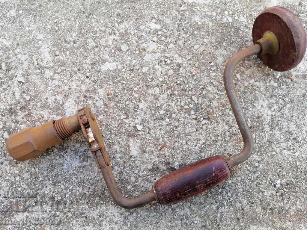 Auction Old German carpentry matkap, drill, tool Auction Old German carpentry matkap, drill, tool