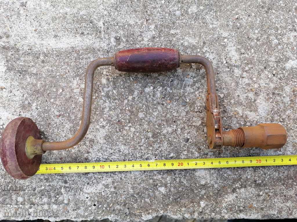 Delivery of Old German carpentry matkap, drill, tool Delivery of Old German carpentry matkap, drill, tool