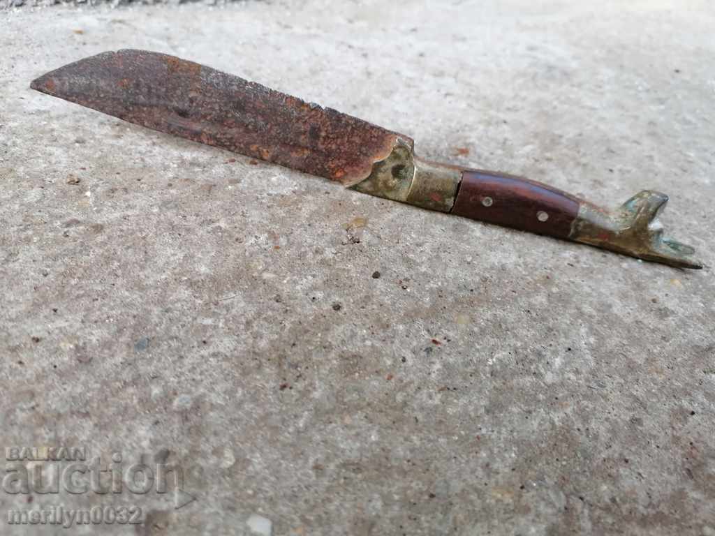 Auction  Old hunting knife blade dagger