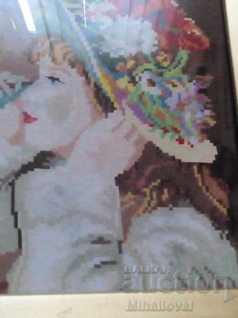 Delivery of Tapestry "The Girl with the Hat" by Wheeler Delivery of Tapestry "The Girl with the Hat" by Wheeler